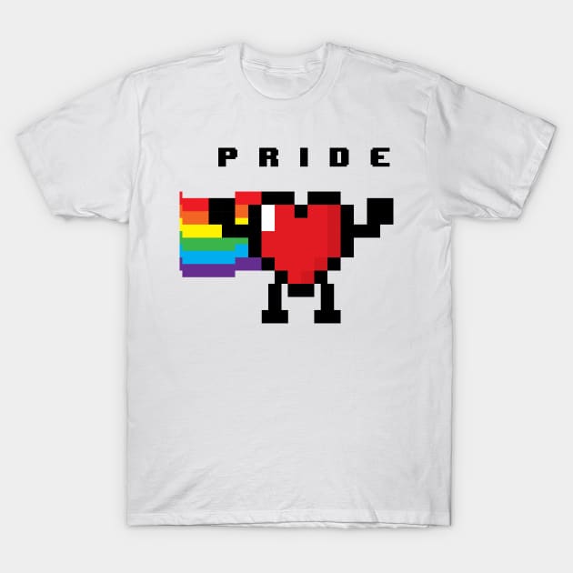 8-Bit Pride T-Shirt by Universe Design